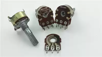 Taiwanese type 16 double balance potentiometer MN100K with midpoint handle length 25MMF middle zero