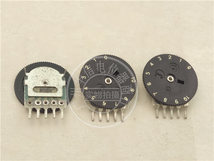 Dial Dual Potentiometer B503 50K 16MMX1MM with digital 0-10