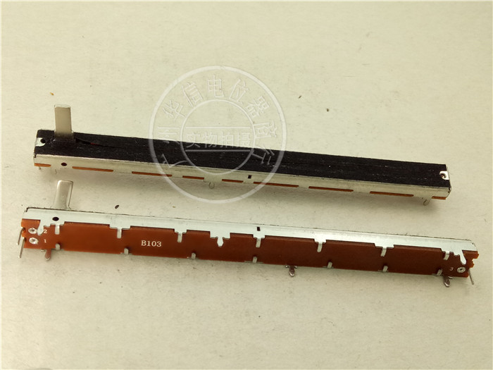 117MM Mixer Single Fader Potentiometer SL-10021N B10K Shank Length 15C
