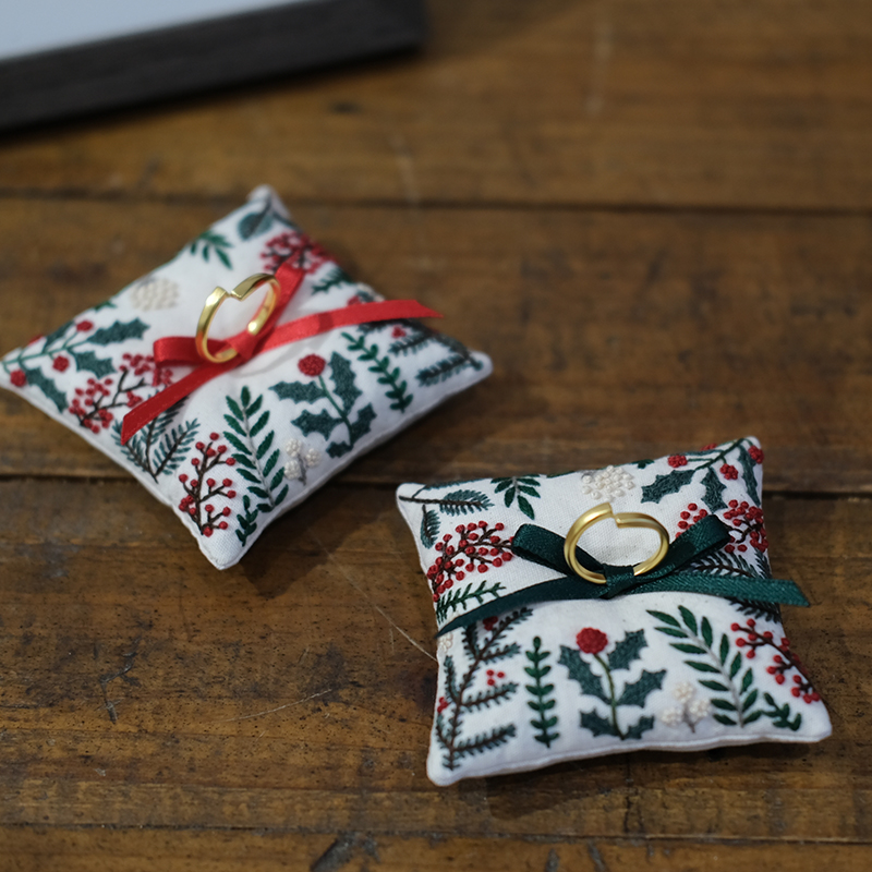 Christmas DIY handmade embroidery ring-to-material kits couples to wedding ring watches for wedding newlyweds 