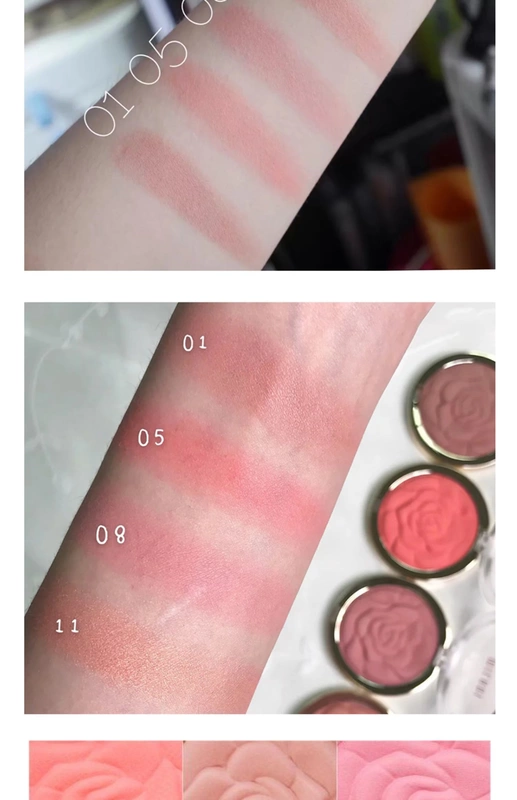 Hoa hồng chính hãng Mỹ Milani nổi Hoa hồng cánh hoa Petal Blush phiên bản giới hạn - Blush / Cochineal phấn má vacosi