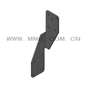 Wind resistant hurricane card wind resistant wiring fabric rotating wooden roof structure light steel connecting accessories RT7B