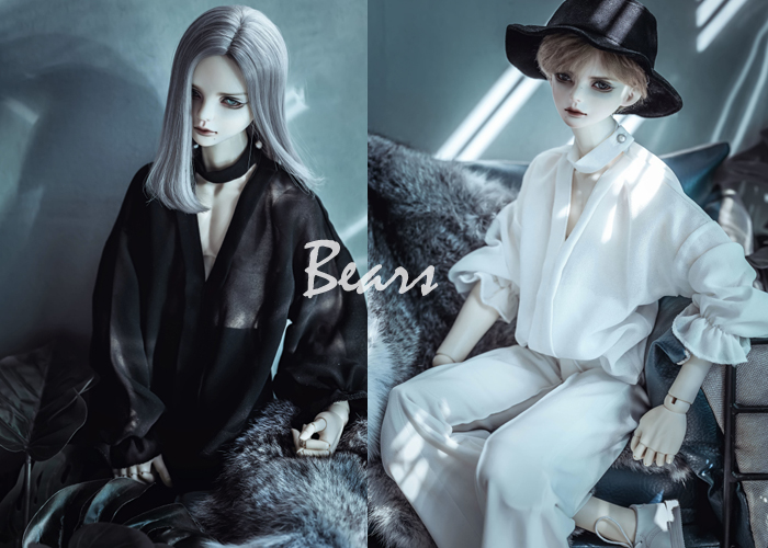 Bésar-B J D DRESS A235 V Led Lantern Sleeve Snowspun Hooded Jersey 2 Color 1 41 3 Uncle