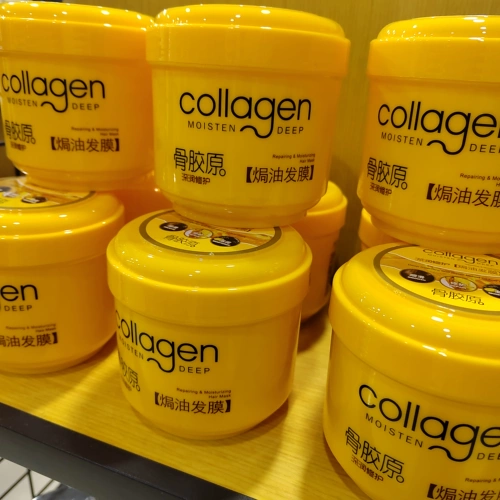 Коллаген, маска для волос, кондиционер, маска пленка, мазь, уход за волосами, 500 грамм