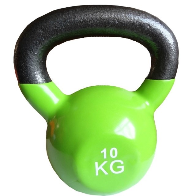 Private teaching Kettlebell ball Men's and women's muscle training Dip kettlebell Gym lifting pot dumbbell fire 15kg kettlebell