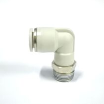 White insert right elbow fitting PL4-M5 PL6-01 PL8-02 PL8-03 PL10-02 12-04