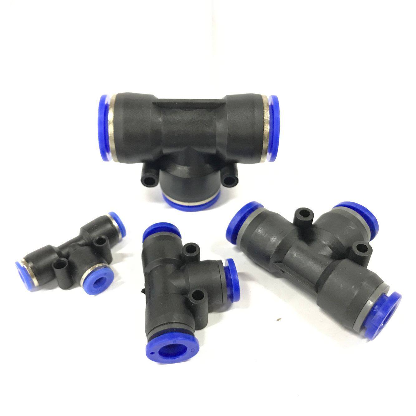 Quick tee quick plug tee plastic tee PE4 PE6 PE8 PE10 PE12 PE16