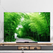 Nouvelle mise à jour TV couverture Dust cover Home Hanging desktop curved universal TV anti-poussière Bugaib