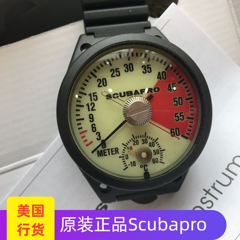 SCUBAPRO diving depth table imported wristband depth meter depth meter 60 meters with temperature licensed