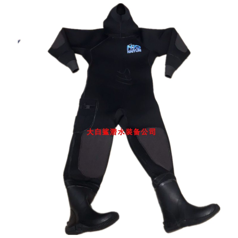 Dry Swab Wetsuit 6MM Lieven cap with shoes Lieven body dry clothes Full dry Wetsuit Warm Complete Engineering Waterproof