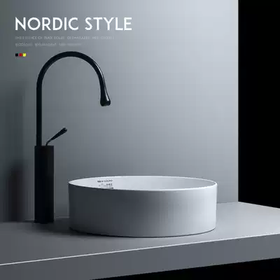 Nordic thin side table upper basin ceramic basin ceramic basin dressing room washbasin single sink small sink small sink