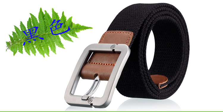 Đàn ông và phụ nữ vải đai giản dị quần jean pin khóa thắt lưng thanh niên ngoài trời <vành đai quân đội Nga thắt lưng da nam
