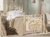 yD209 European iron bed pastoral style bed single bed white princess bed simple iron frame bed customized