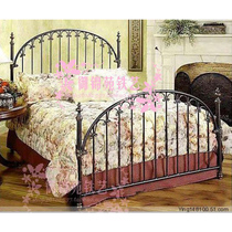 yD229 European style iron bed double bed modern minimalist apartment bed 1 5 m iron frame bed bedroom bed