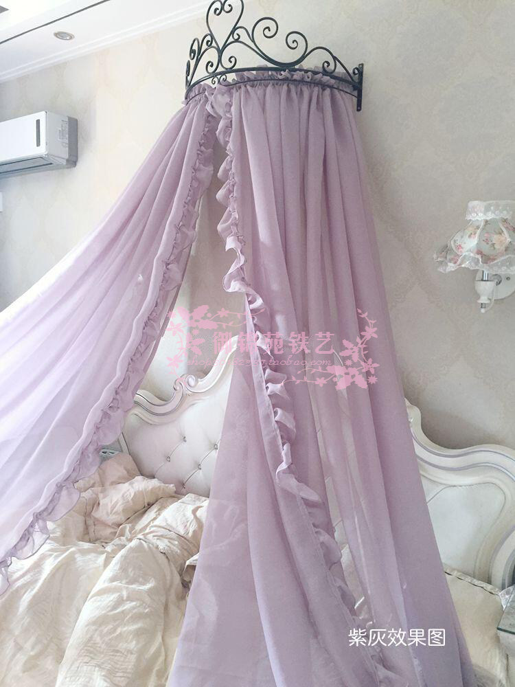 QC002 Eurostyle Iron Art Crown Bed Mantle Rack Iron Art Bed Accessories Mantle Tent bed nets Iron Art Curtain Rack