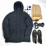 Водонепроницаемый ветрозащитный японский дорожный удерживающий тепло шерстяной пуховик подходит для мужчин и женщин с капюшоном