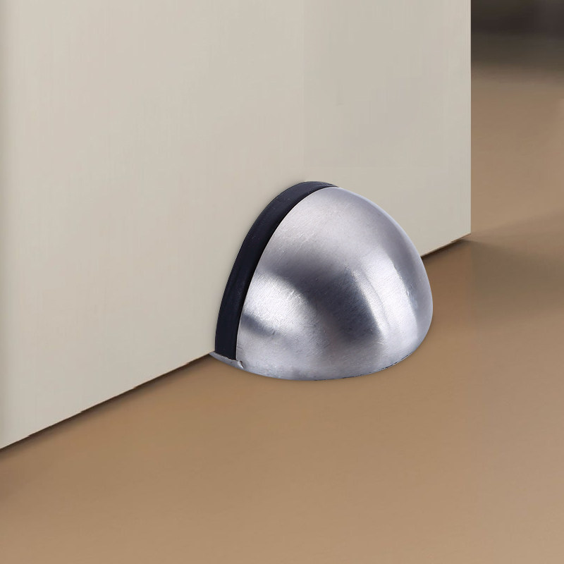 Yuanhao stainless steel thickened turtle top door stopper door top rubber door stopper Glass threshold device Anti-collision ground mounted 100