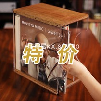 Special offer vinyl record rack LP storage box LP vinyl cabinet solid wood acrylic series storage rack