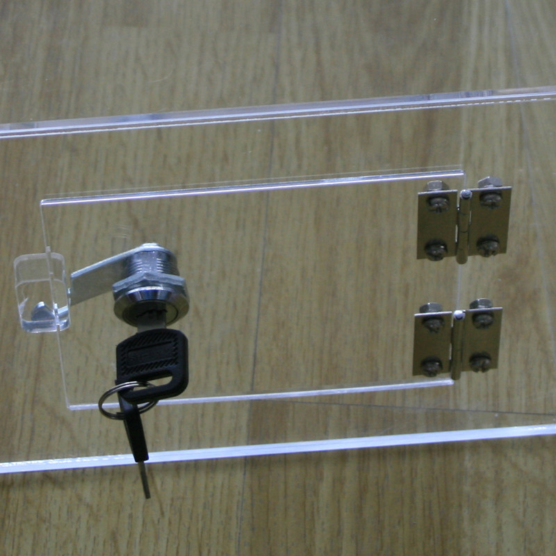 With lock - down Gold Box Donation Box Charity Box Box Love - Care Box Acrylic