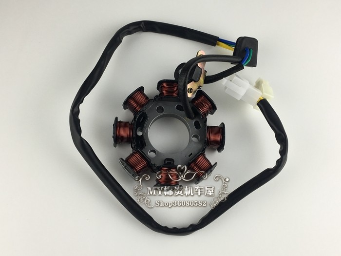 Suitable for general use in Junwei QS125-3A B C generator stator coil GSX125 magneto coil