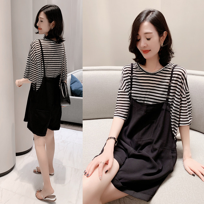 Baby bag pants suit women Summer thin European station 2022 new European loose sling one-piece shorts two-piece