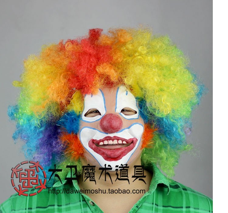 David giai đoạn đạo cụ ma thuật chú hề mũ hề mặt nạ nổ mũ mà không trang điểm chú hề ma thuật - Sản phẩm Đảng / Magic / Hiệu suất bộ đồ halloween
