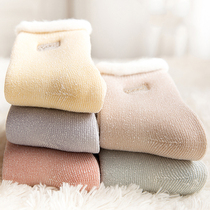 Snow socks thickened and pile socks Childrens stockings Autumn and winter warm sleep socks Home sleeping plush floor socks