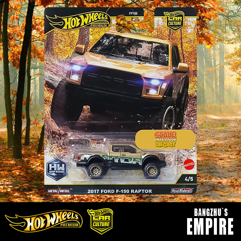 Hotwheels Hot Wheels Car Culture Off-Road Series Ford Raptor F150Raptor Iron Bottom Rubber Tires