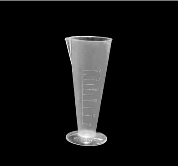 Preferential translucent 100ml triangular plastic measuring cup with scale tapered measuring cylinder tapered measuring cup