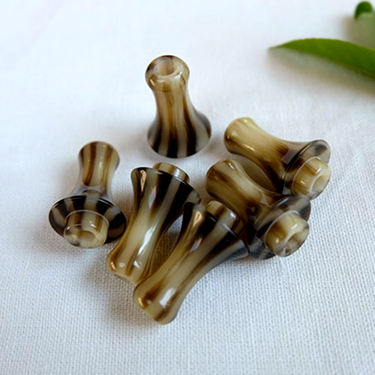 Yunnan gourd silk musical instrument accessories imitation horn imitation white jade blowing mouth gourd silk spare mouth resin blowing mouth