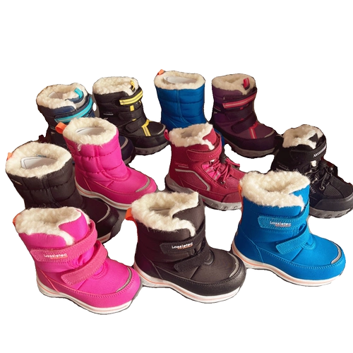 L внешняя торговля экспорт детские зимние сапоги для мальчиков и девочек большой хлопок второй хлопок зимние хлопковые сапоги-30 градусов водонепроницаемые противоскользящие теплые