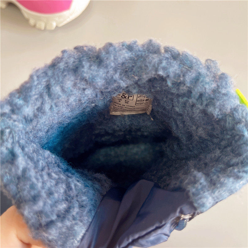 угги f ＆f外贸出口女童儿童男童雪地靴冬季棉靴短靴毛防滑防水轻便-20 Wutababy