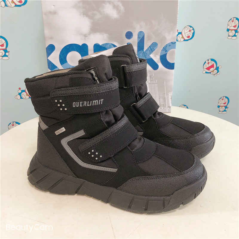-30 Degrees Foreign Trade Export Russian Children Snow Boots Winter Cotton Boots Wool Boots Full Waterproof Slip 37-41