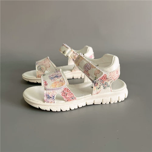 Детские нескользящие модные пляжные сандалии на липучке, Россия, мягкая подошва