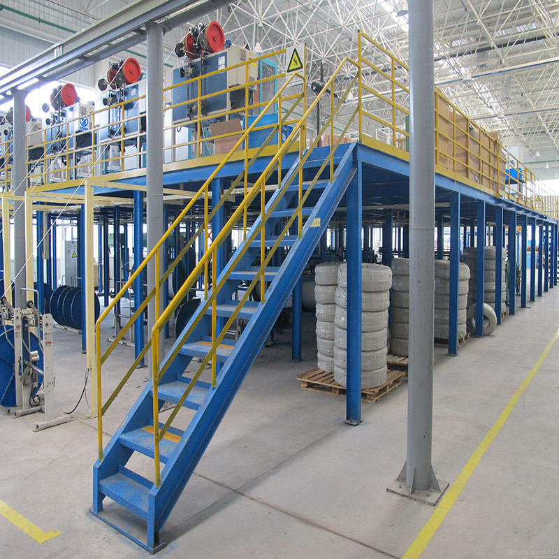 Factory loft platform shelf removable steel structure platform build design workshop storeroom compartment 2nd floor warehouse