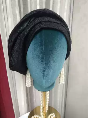 Pleated effect black texture big Bailey hats autumn and winter New fashionista with hat new original