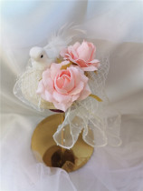 Original handmade antique vintage vintage flower top hat Bird Flower new hat