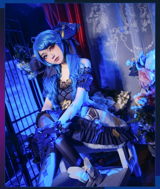 Nado LOL Liên Minh Huyền Thoại cos Gwen Lingluo búp bê hóa trang phù hợp với phong cách tối màu lolita lolita trò chơi cosplay katarina