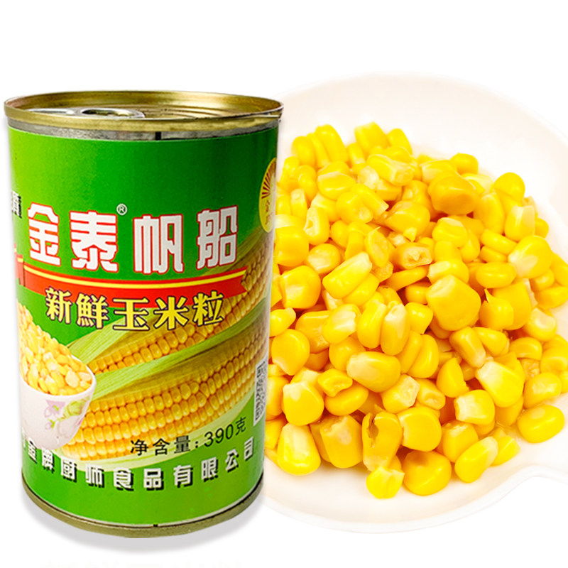 Sweet corn canned 390g sushi baked pizza salad salad raw chestnut rice grain