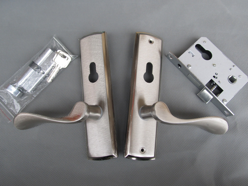Wooden door room door lock room door lock plate hand lock door handle 86-88 small 50 double tongue door lock aluminium alloy plate hand lock