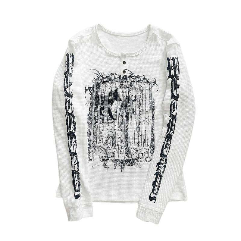 Wetbody Original Subculture Genderless Gothic Visual Punk Slim-Fit Long-Sleeve T-Shirt
