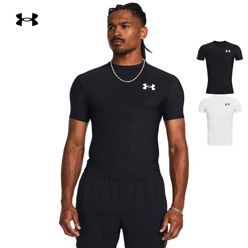 25 New Ua under Armour Men's Short-Sleeved Heatgear ®   Og Training Tight-Fitting Sports T-Shirt 1387560