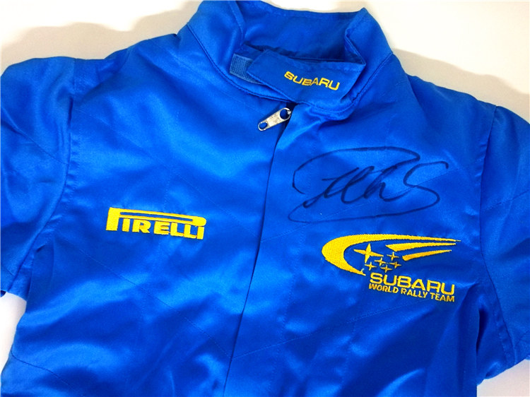 Fuji Subaru WRC racing suit SOLBERG Soberg autograph collection