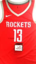 NBA Houston Rockets James Harden James Harden autographed jersey Nike basketball uniform