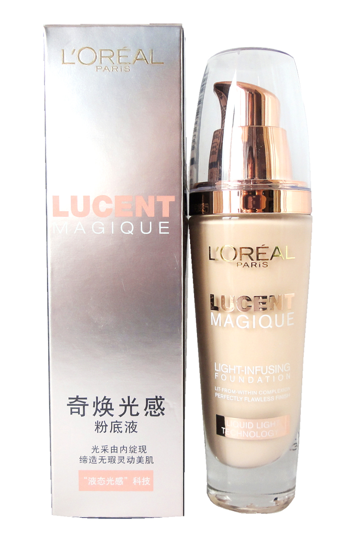 包邮 欧莱雅 奇焕光感粉底液30ml 保湿 水润 遮瑕 轻盈 隔离