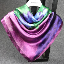 Womens scarf simulation silk scarf Spring and Autumn Winter silk shawl light big square scarf How to Choose Sunscreen