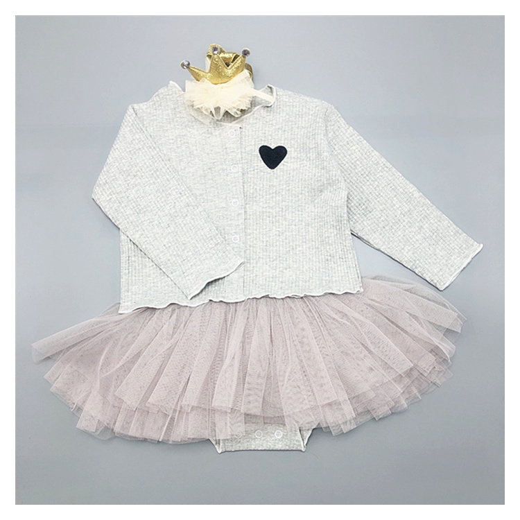 Hộp quà tặng em bé Mùa thu và mùa đông Trăng tròn Quà tặng Trăm ngày Áo dài Nữ Baby Haber cardigan Set Áo công chúa Xiêm - Bộ quà tặng em bé đồ sơ sinh