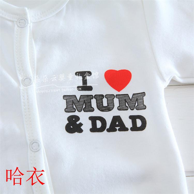 Bộ quần áo trẻ sơ sinh ha cotton nguyên chất Bộ quà tặng 0-3 tháng xuân hè dành cho bé sơ sinh trăng tròn quà sơ sinh cho bé gái