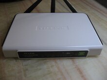 Used TP-link 941N v2 three antenna wireless router 300M strong signal including power supply