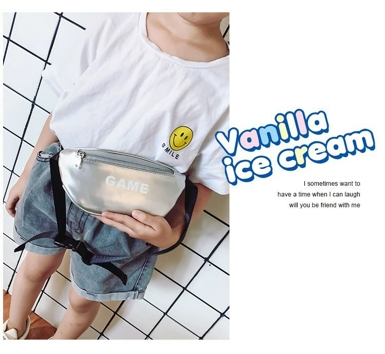 Túi xách trẻ em Hàn Quốc mới cho nam và nữ du lịch bình thường Túi Messenger thời trang túi ngực màu kẹo da sáng màu ba lô nhỏ